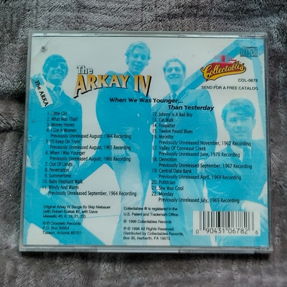 The Arkay IV When We Was Younger Than Yesterday CD - Picture 2 of 2